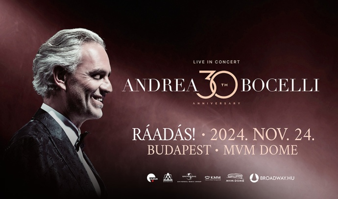 Andrea Bocelli dupla koncert 2024-ben Budapesten! Jegyvásárlás itt!