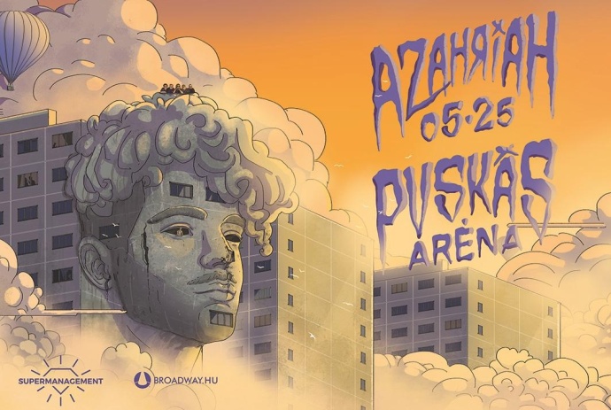 Azahriah koncert lesz a Puskás Aréna színpadán! Jegyinfók!